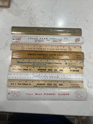Lot advertising rulers - lot, of